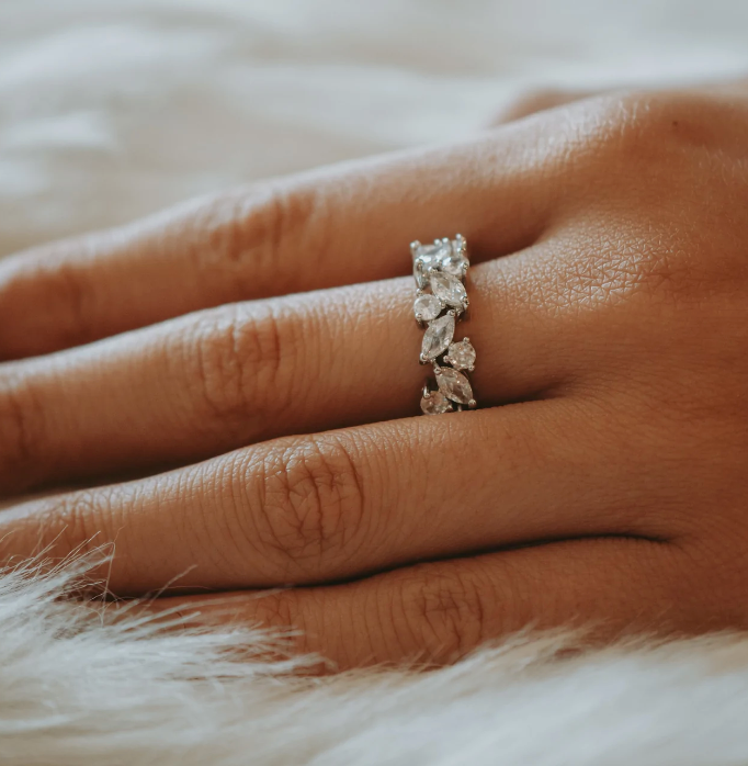 Adrian Marquise Band Ring